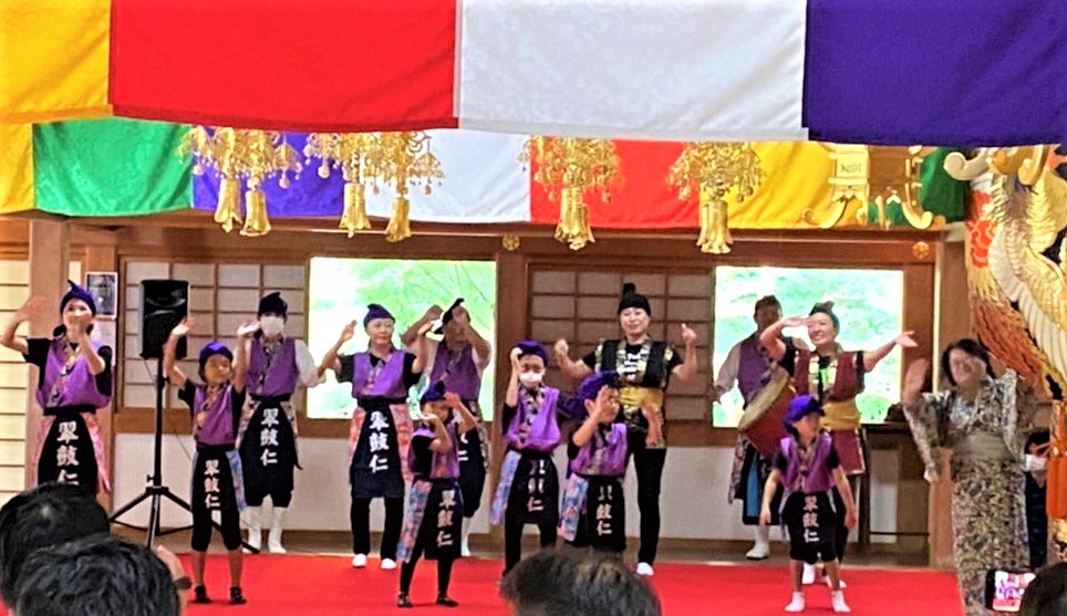 伝統文化親子教室・西見寺・奉納演舞